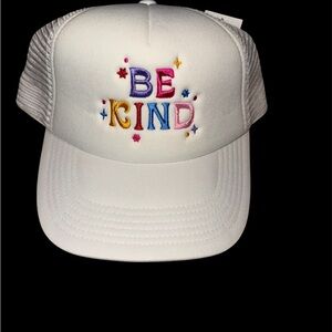 Katydid White 'Be Kind' Embroidered Hat